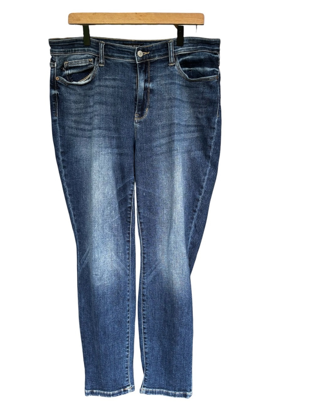 Judy Blue Jeans Womens 15/32 Medium Wash Boyfriend Fit Stretch Denim